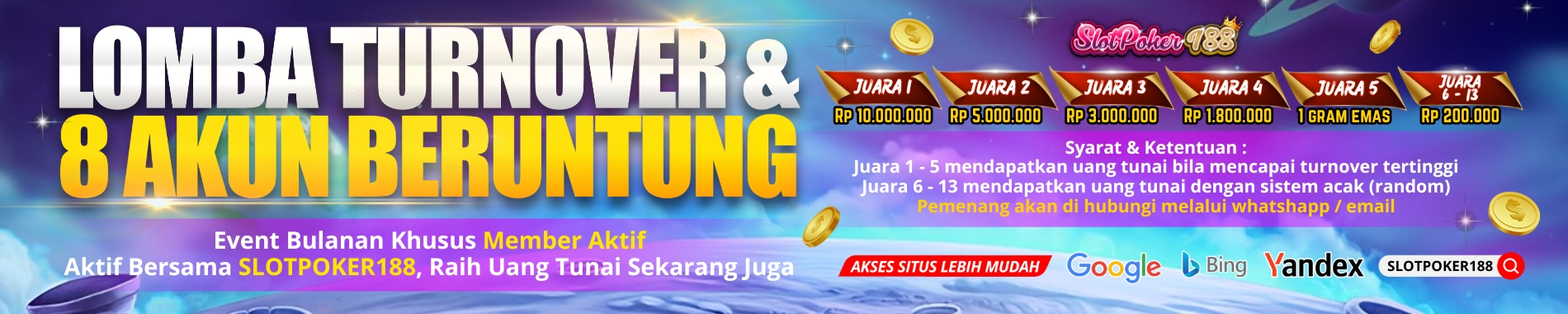 banner slotpoker188 bagi saldo